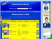 Tablet Screenshot of monteurzimmer-marl.de
